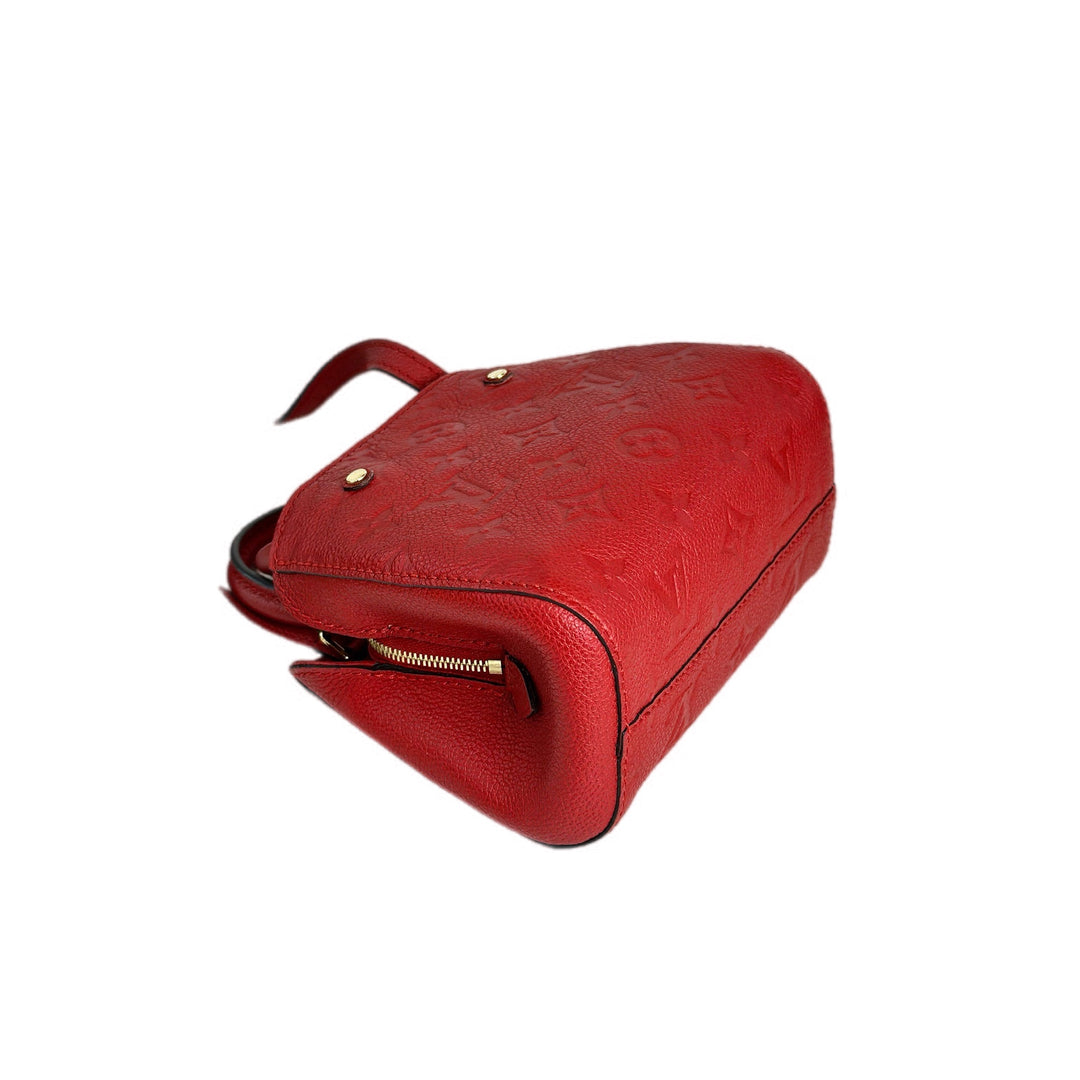 Louis Vuitton Montaigne Mini Red Calfskin