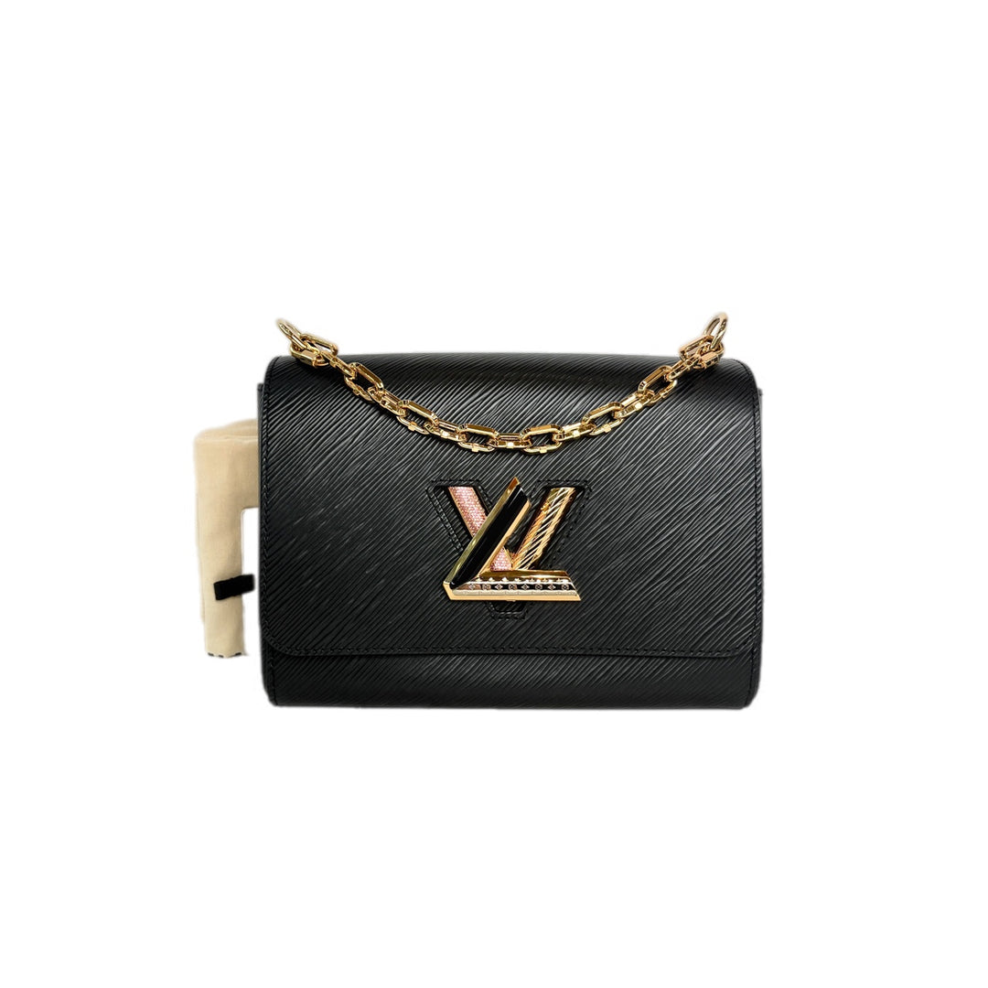 Louis Vuitton Black Twist MM 23cm Bag no strap