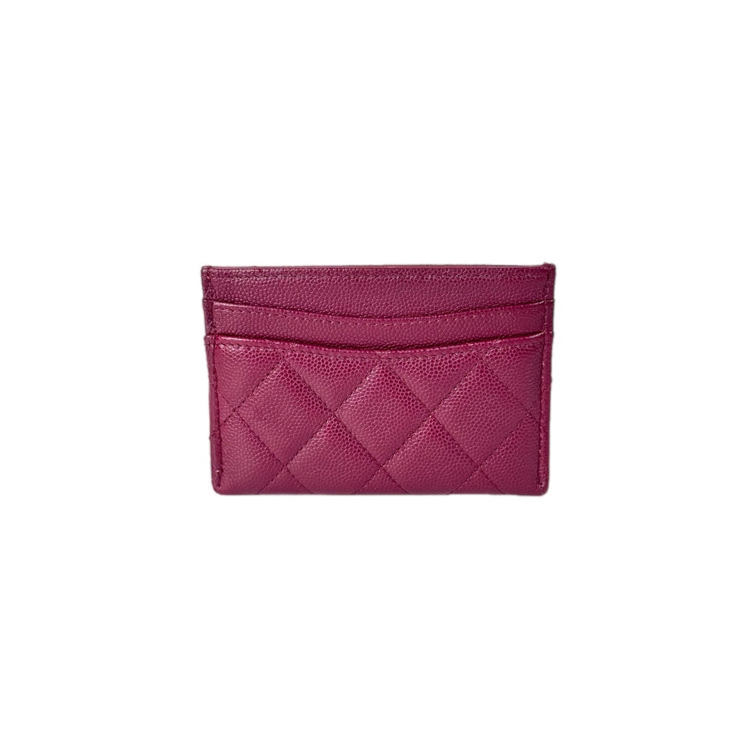 Chanel Red Caviar Cardholder