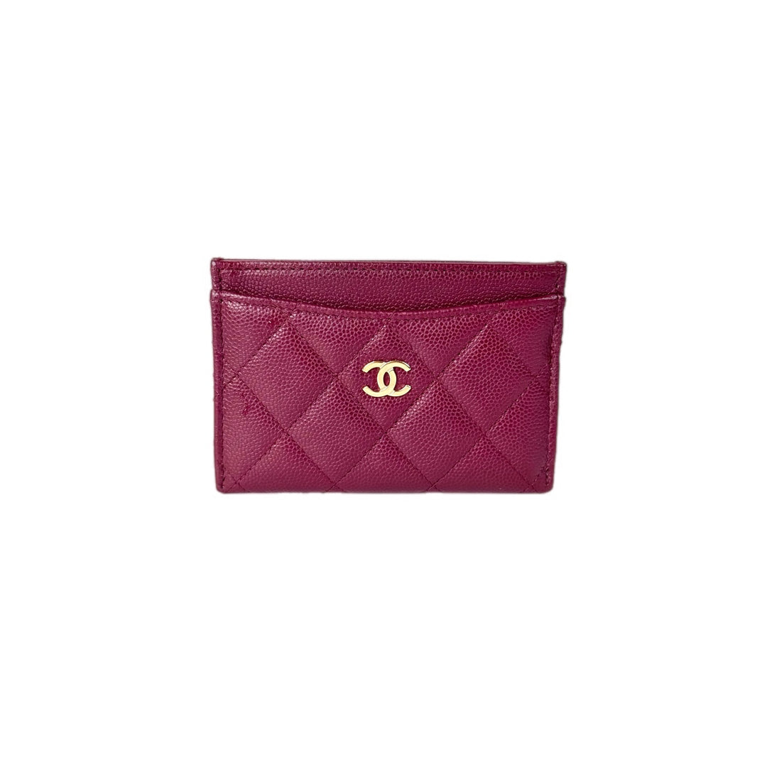 Chanel Red Caviar Cardholder