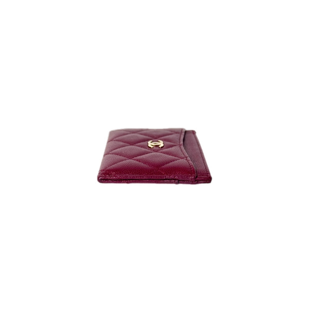 Chanel Red Caviar Cardholder