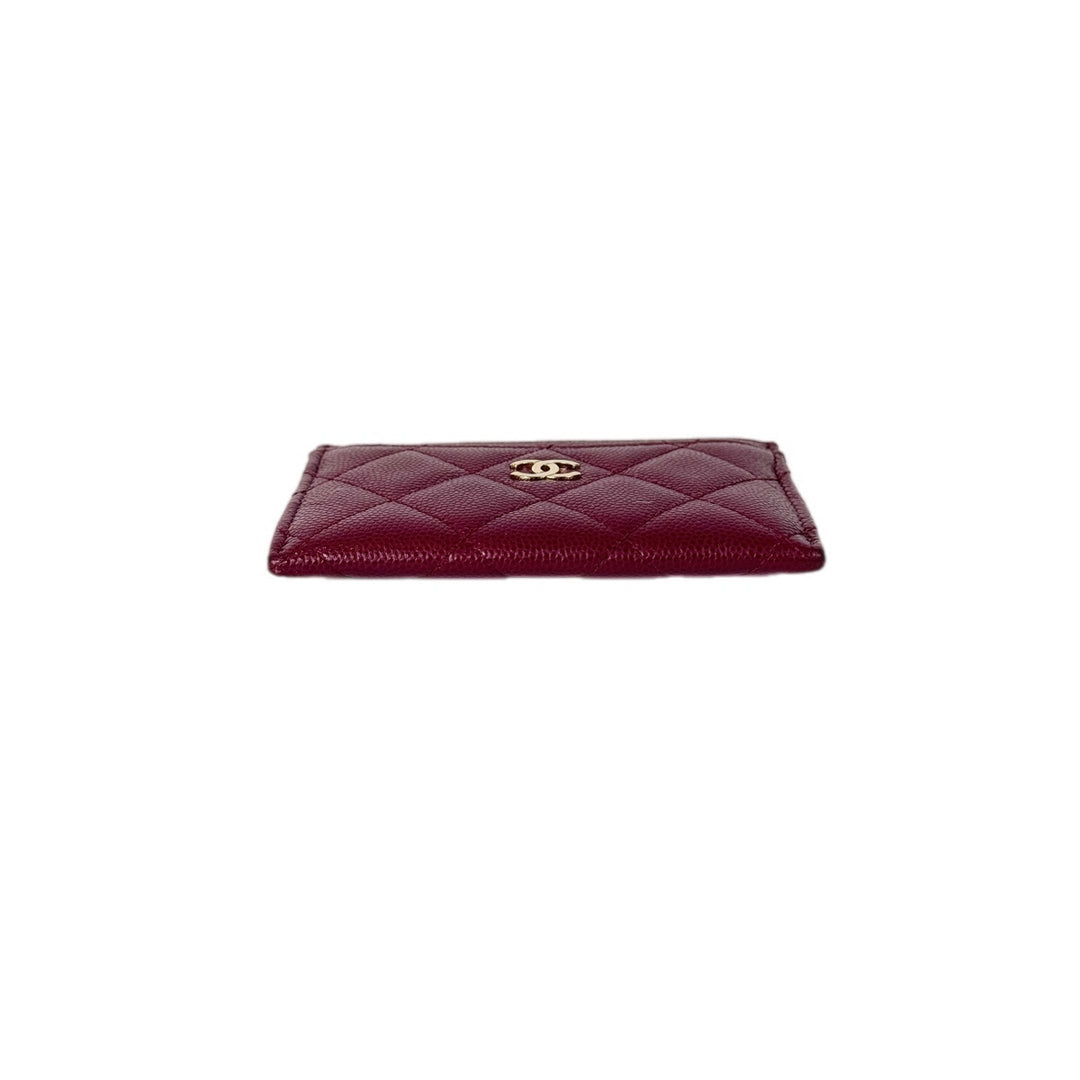 Chanel Red Caviar Cardholder