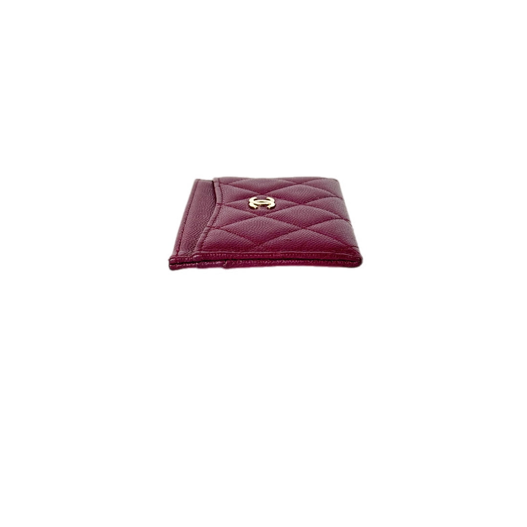 Chanel Red Caviar Cardholder