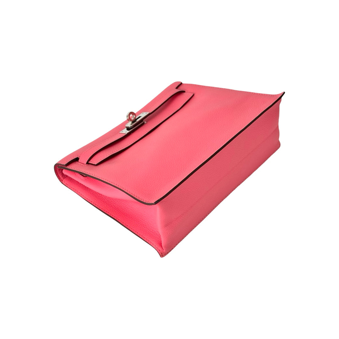 Hermes Kelly Danse Bag Evercolor Rose Azalee