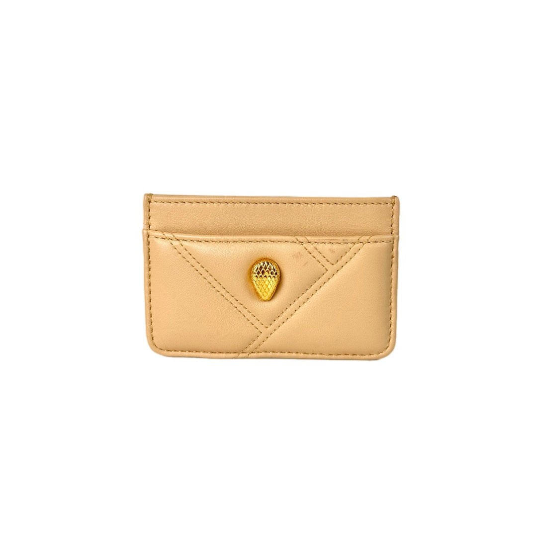Bvlgari Cream Serpenti Cabochon Wallet