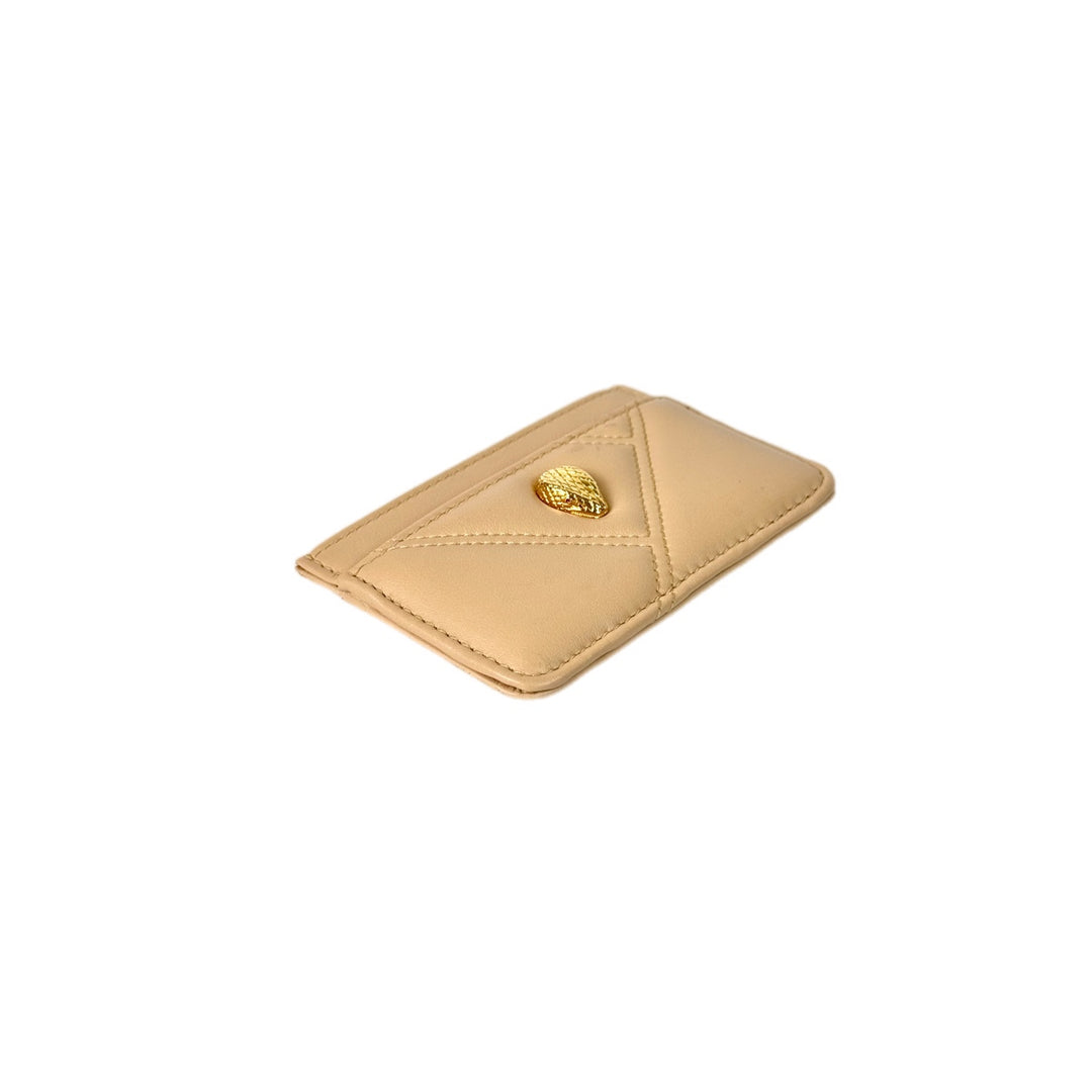 Bvlgari Cream Serpenti Cabochon Wallet