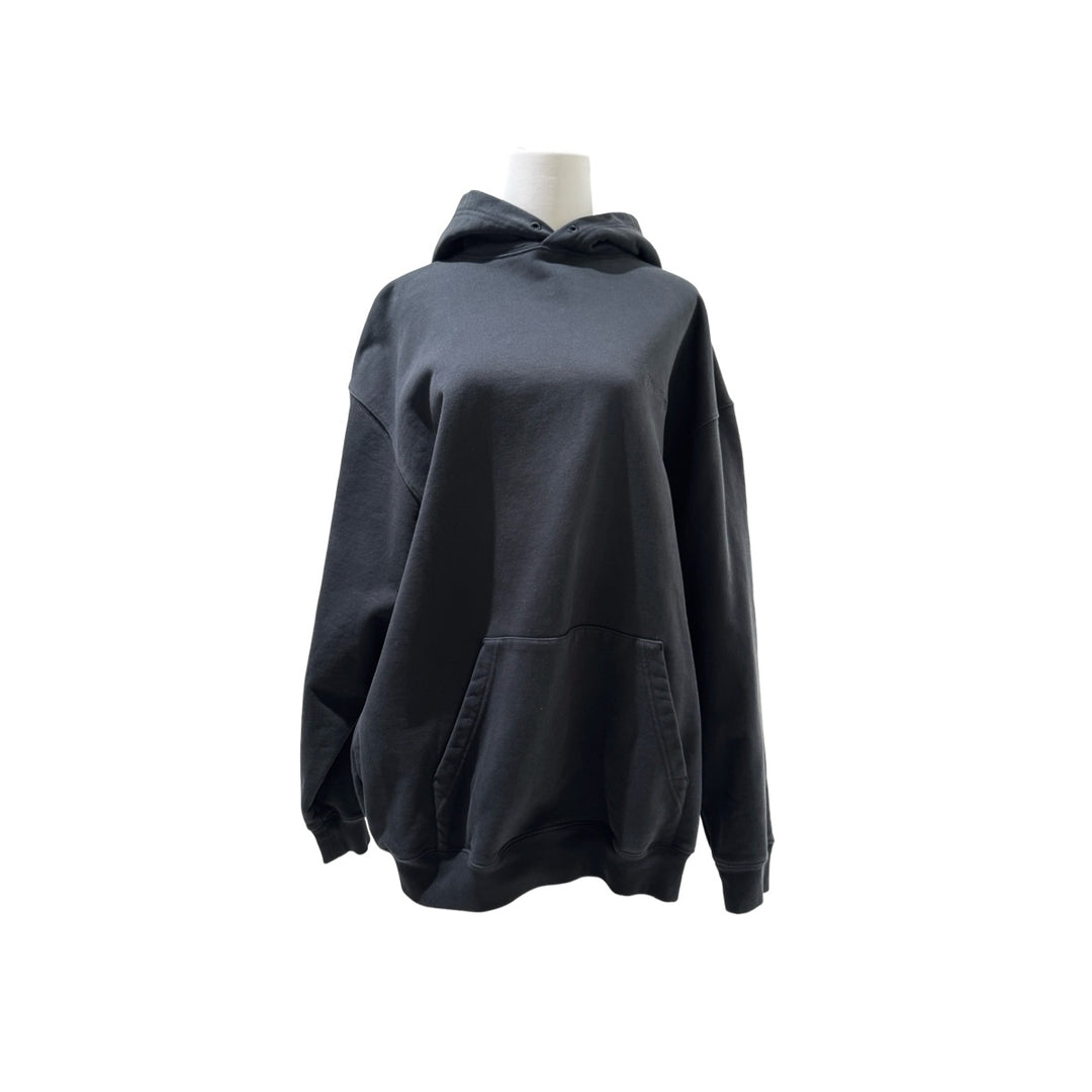 Balenciaga Black Cotton Hoodie #L