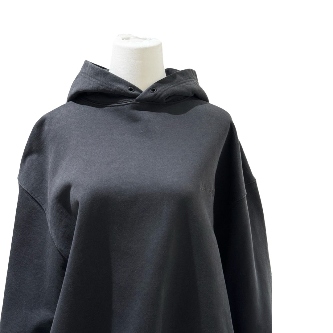 Balenciaga Black Cotton Hoodie #L