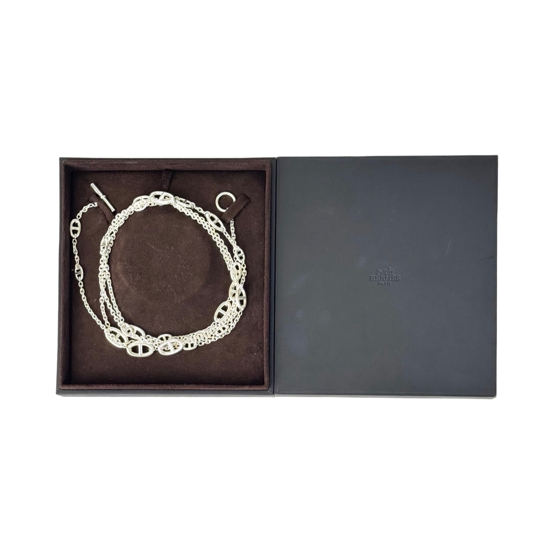 Hermes Farandole long 160cm Silver Necklace