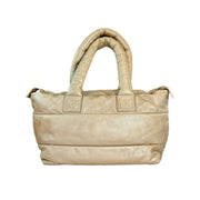 Chanel Vintage Tote Bag Soft Lambskin Gold