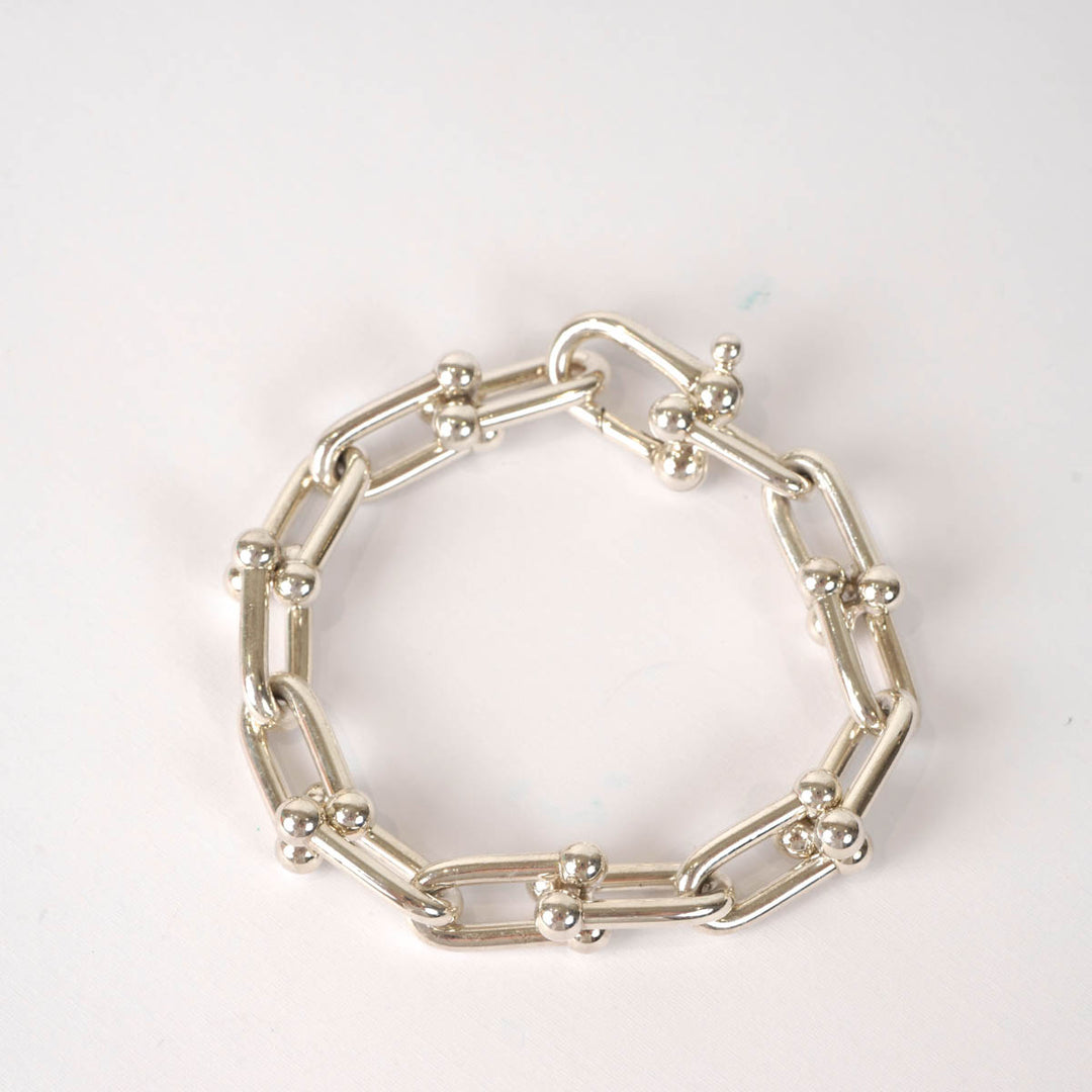 Tiffany Large Silver Hardware Link Bracelet