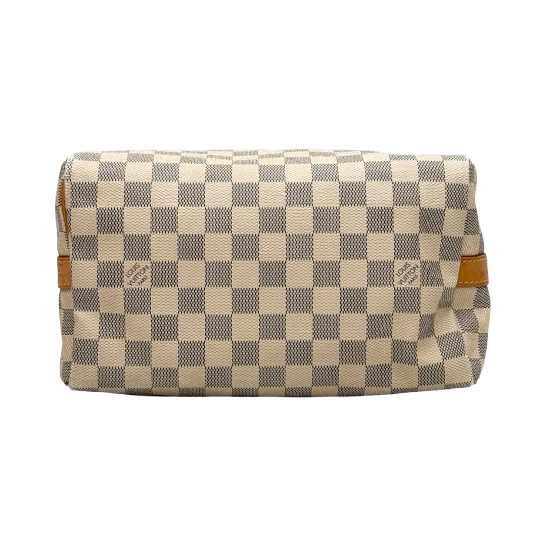 Pre-owned Louis Vuitton Speedy 25cm Bag With Strap in Beige Monogram Canvas - photo 6