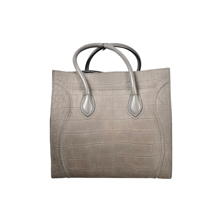 Celine Grey Phantom Luggage Tote Bag