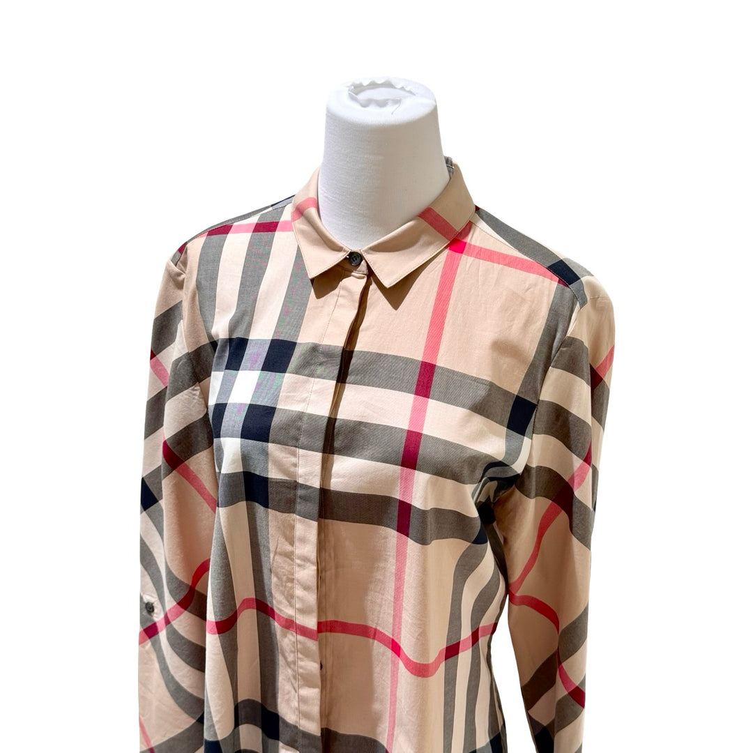 Burberry Cotton Check shirt with Classic  #LG