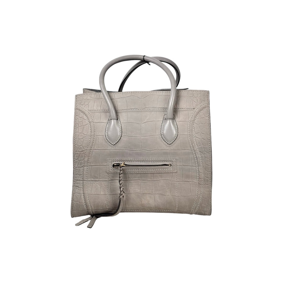 Celine Grey Phantom Luggage Tote Bag