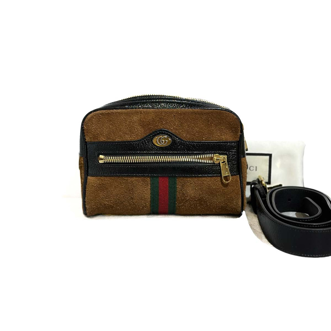 Gucci Brown Ophidia Belt Bag