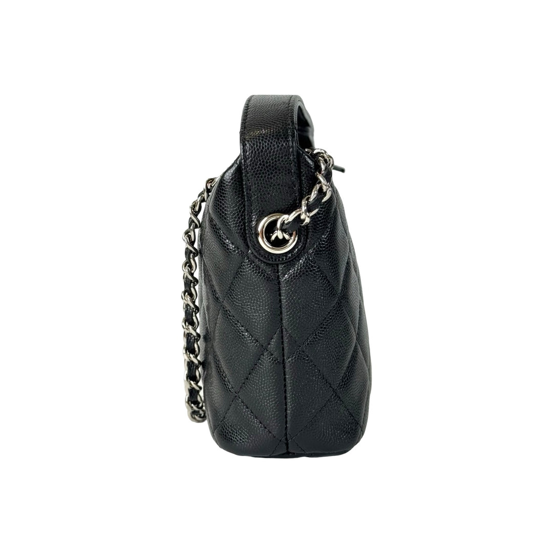 Chanel Black Hobo Chain Bag