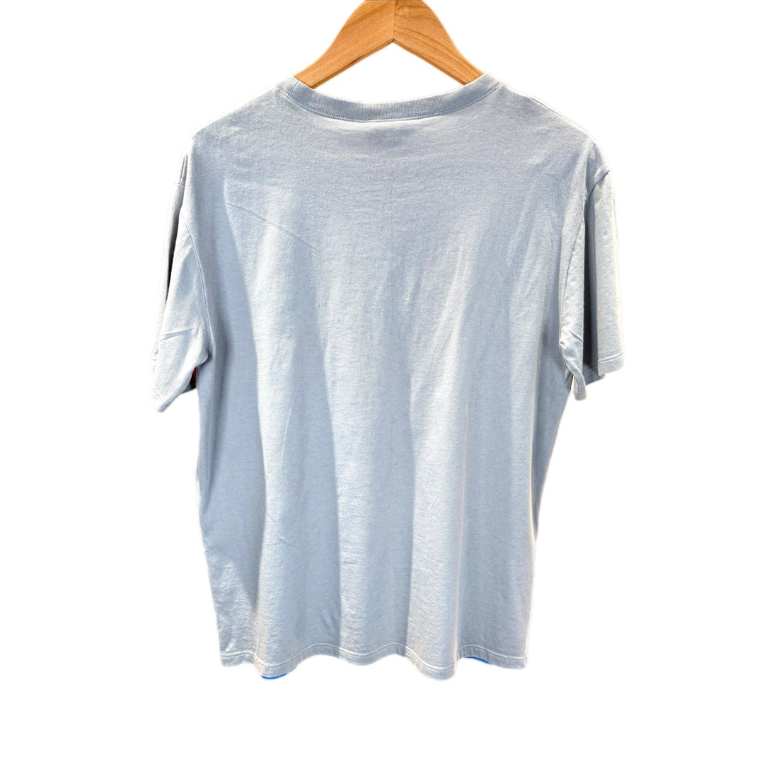 Gucci Kid Cotton Logo Print T Shirt Blue/Grey #12