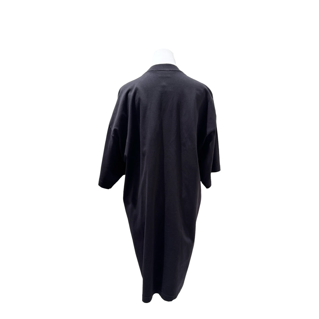 Balenciaga Black Cotton T Dress #L