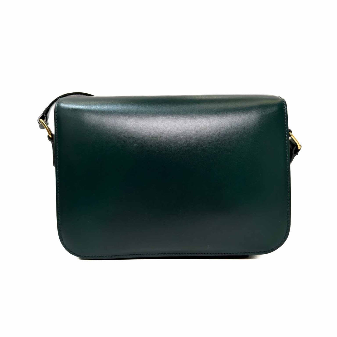 Celine Green Medium Classique Triomphe Bag