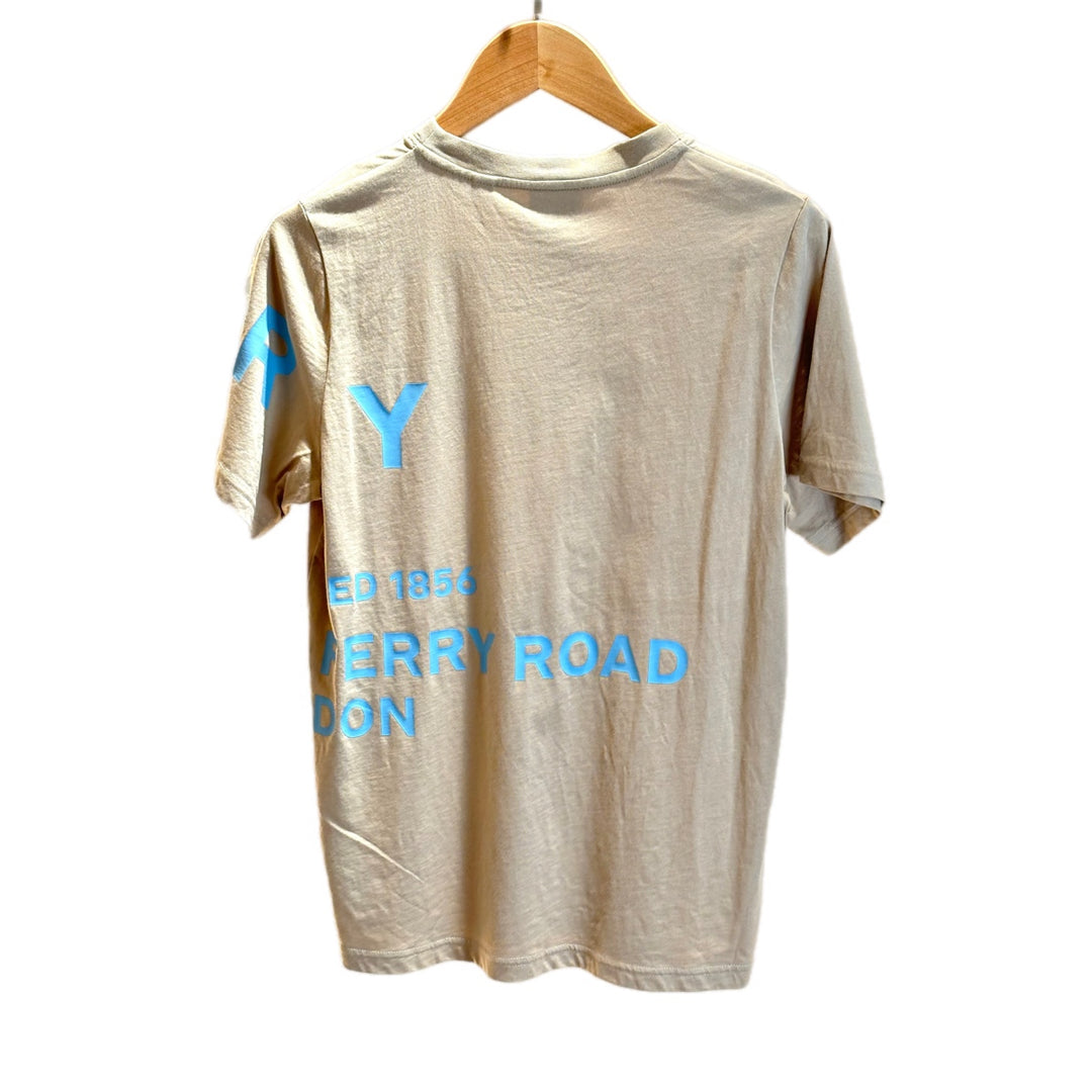 Burberry Kid Cotton T Shirt Horseferry Print Beige #14Y