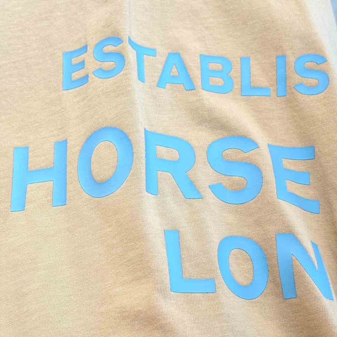 Burberry Kid Cotton T Shirt Horseferry Print Beige #14Y