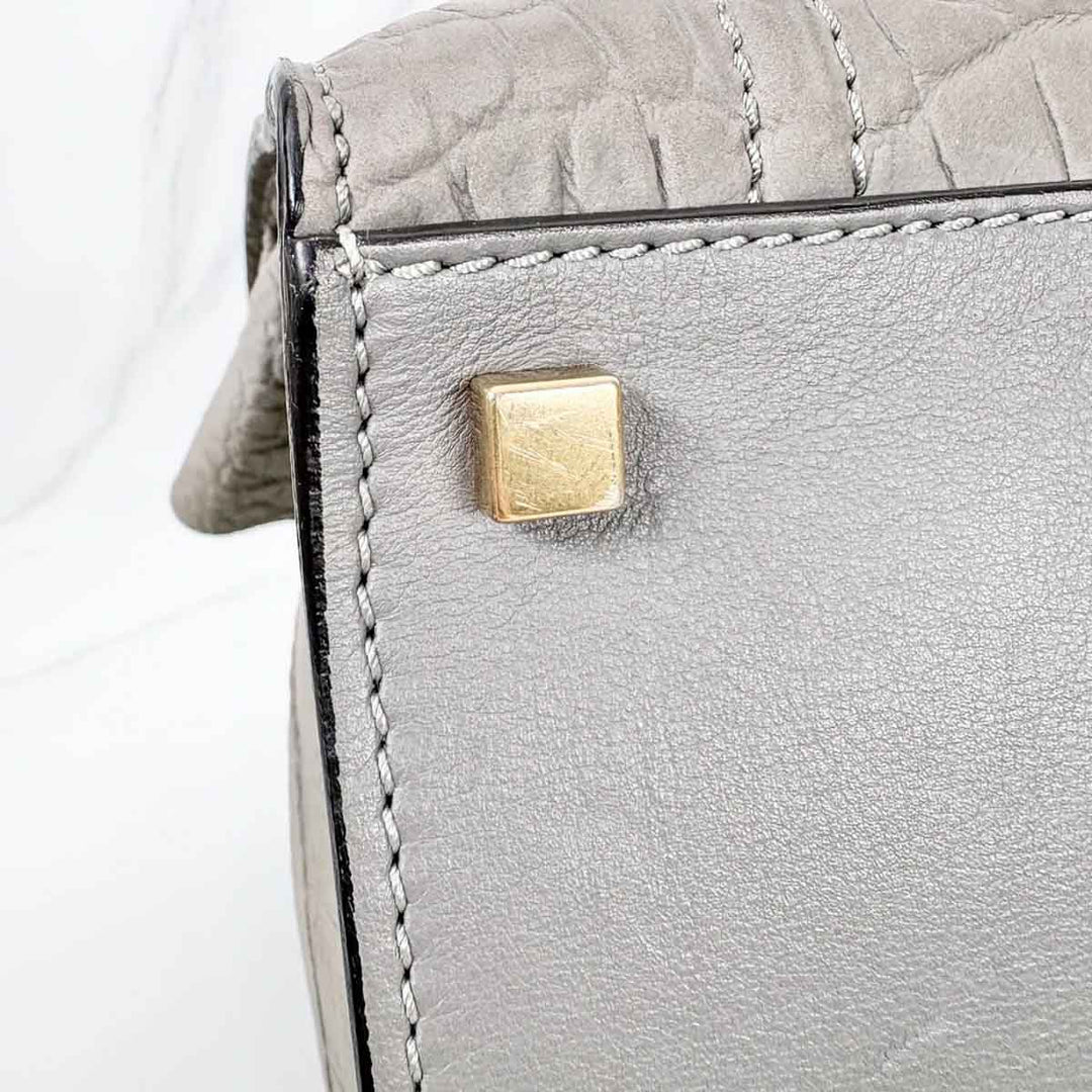 Celine Grey Phantom Luggage Tote Bag