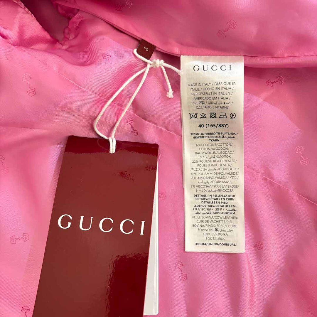 Gucci Pink Tweed Jacket #40