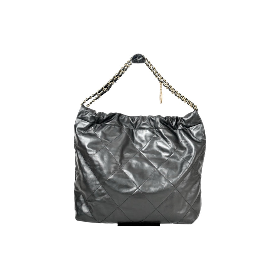 Chanel 22 Medium Black White Bag