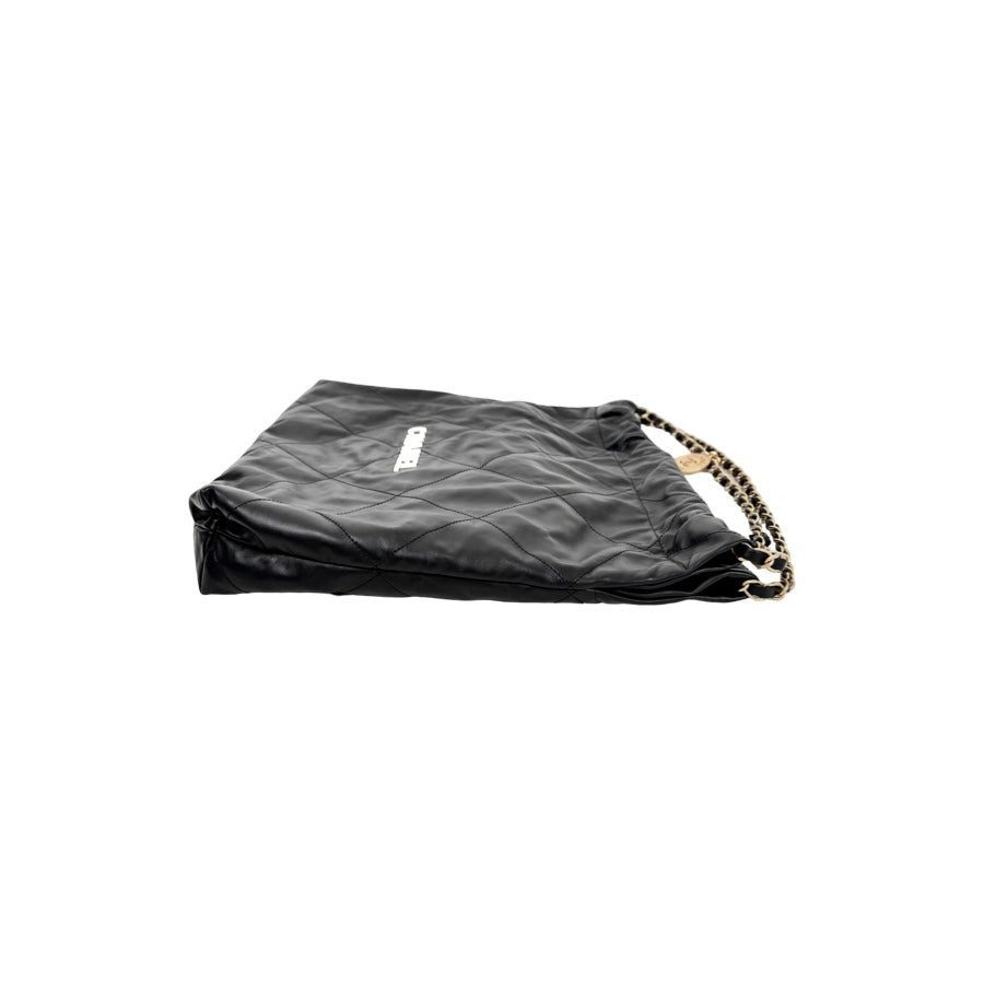 Chanel 22 Medium Black White Bag