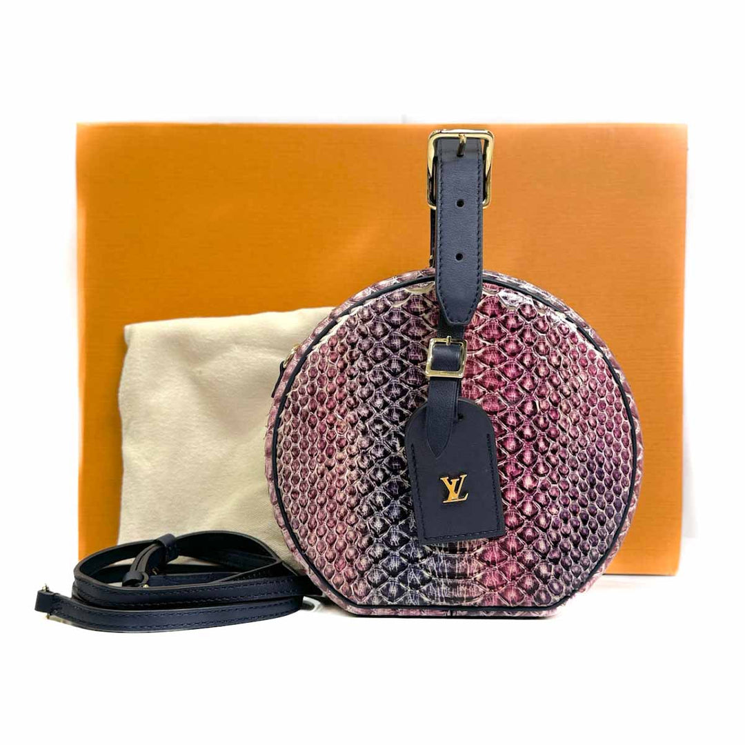 Louis Vuitton Boîte Chapeau Petite Purple Python