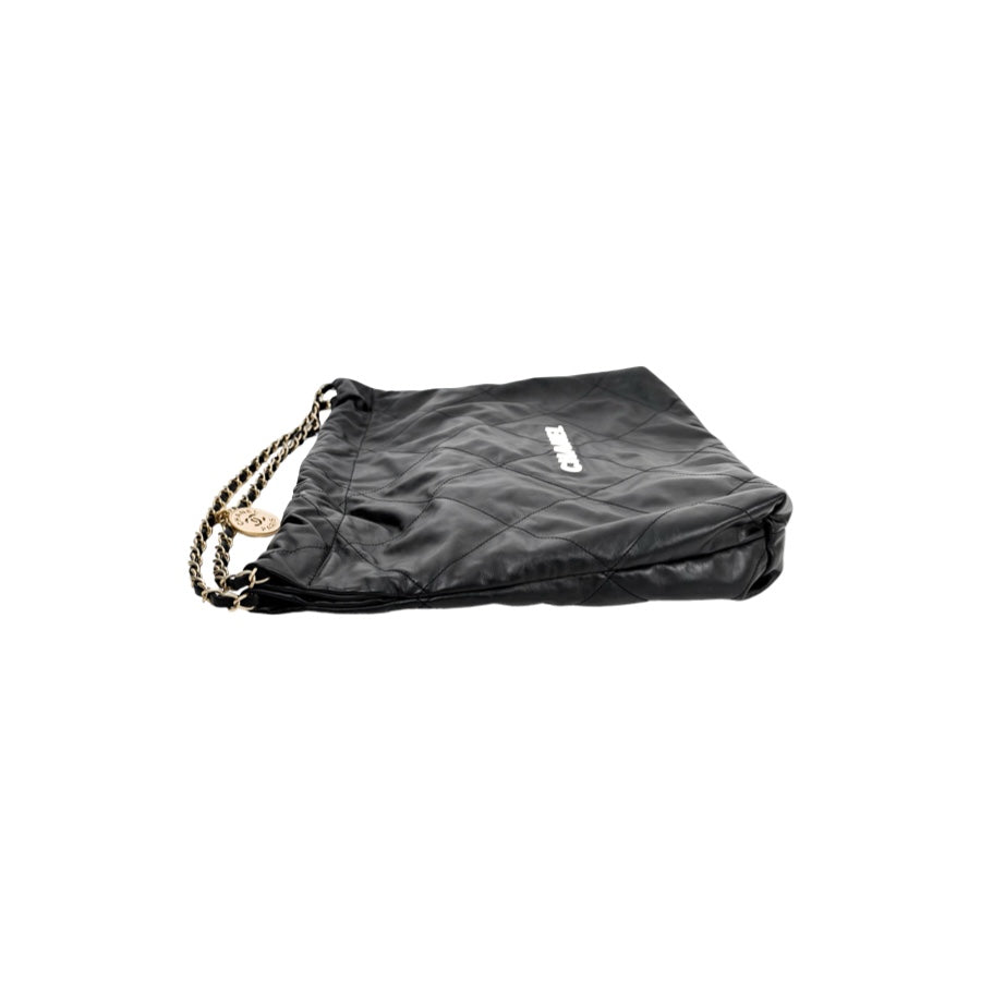 Chanel 22 Medium Black White Bag