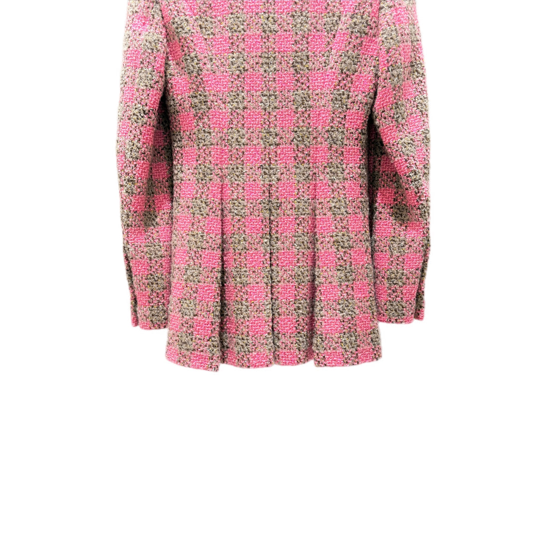 Chanel Pink Wool Tweed Jacket #34
