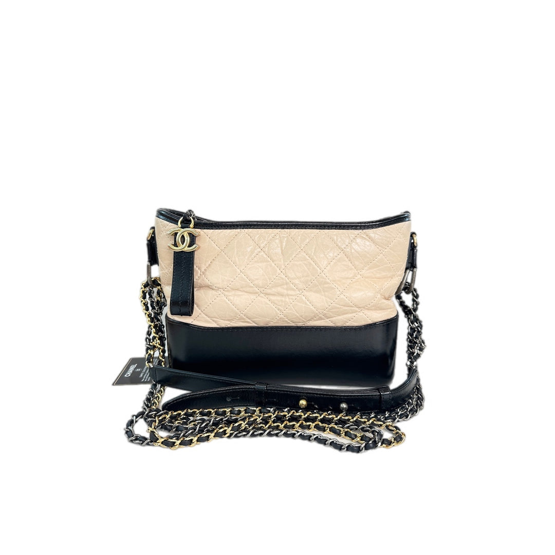 Chanel Gabrielle New Medium Cream/Black