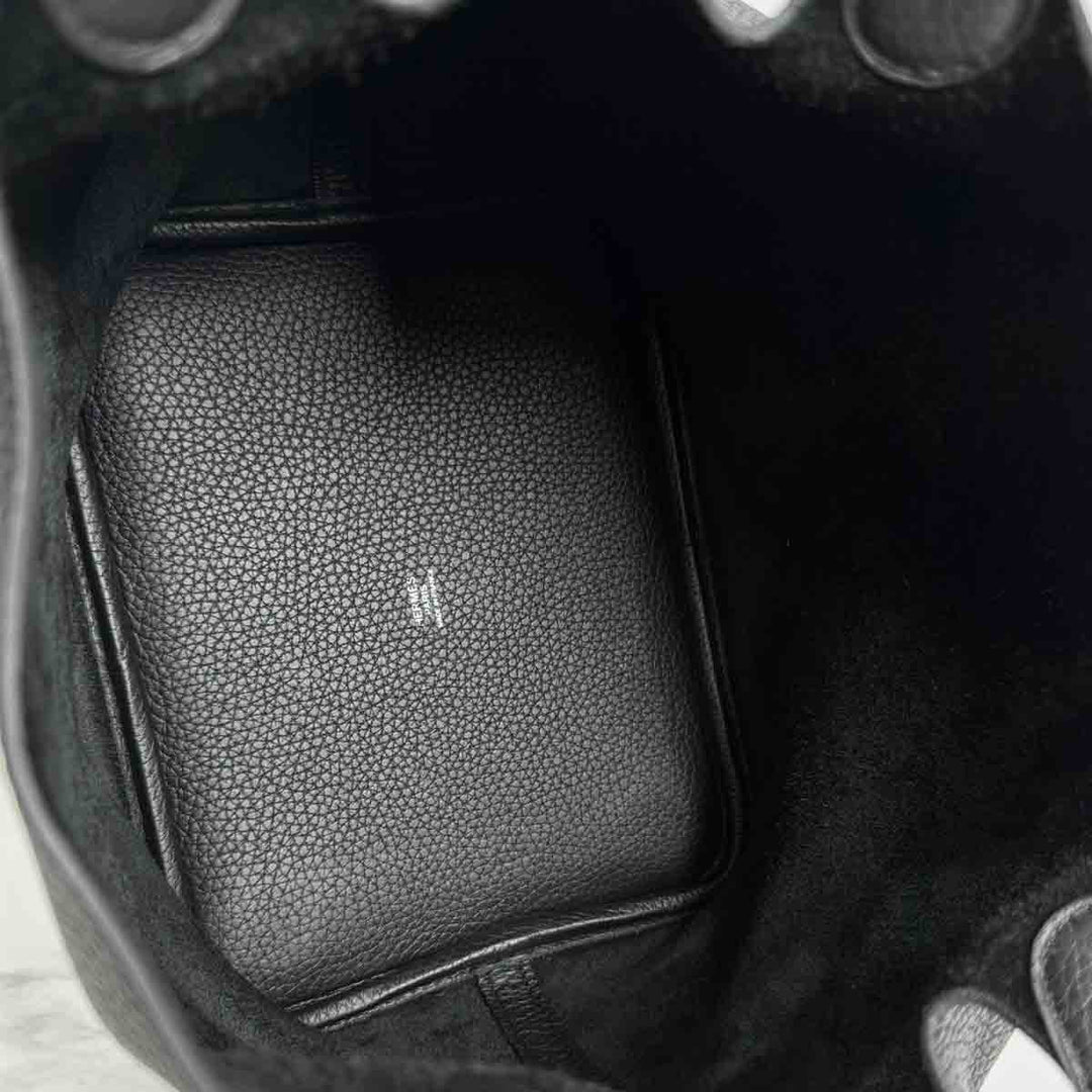 Hermes Picotin 22 TC Leather Black/Silver