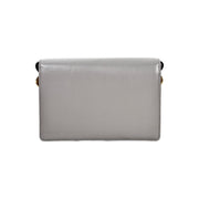 Gucci Grey Leather GG Ring Leather Shoulder Bag