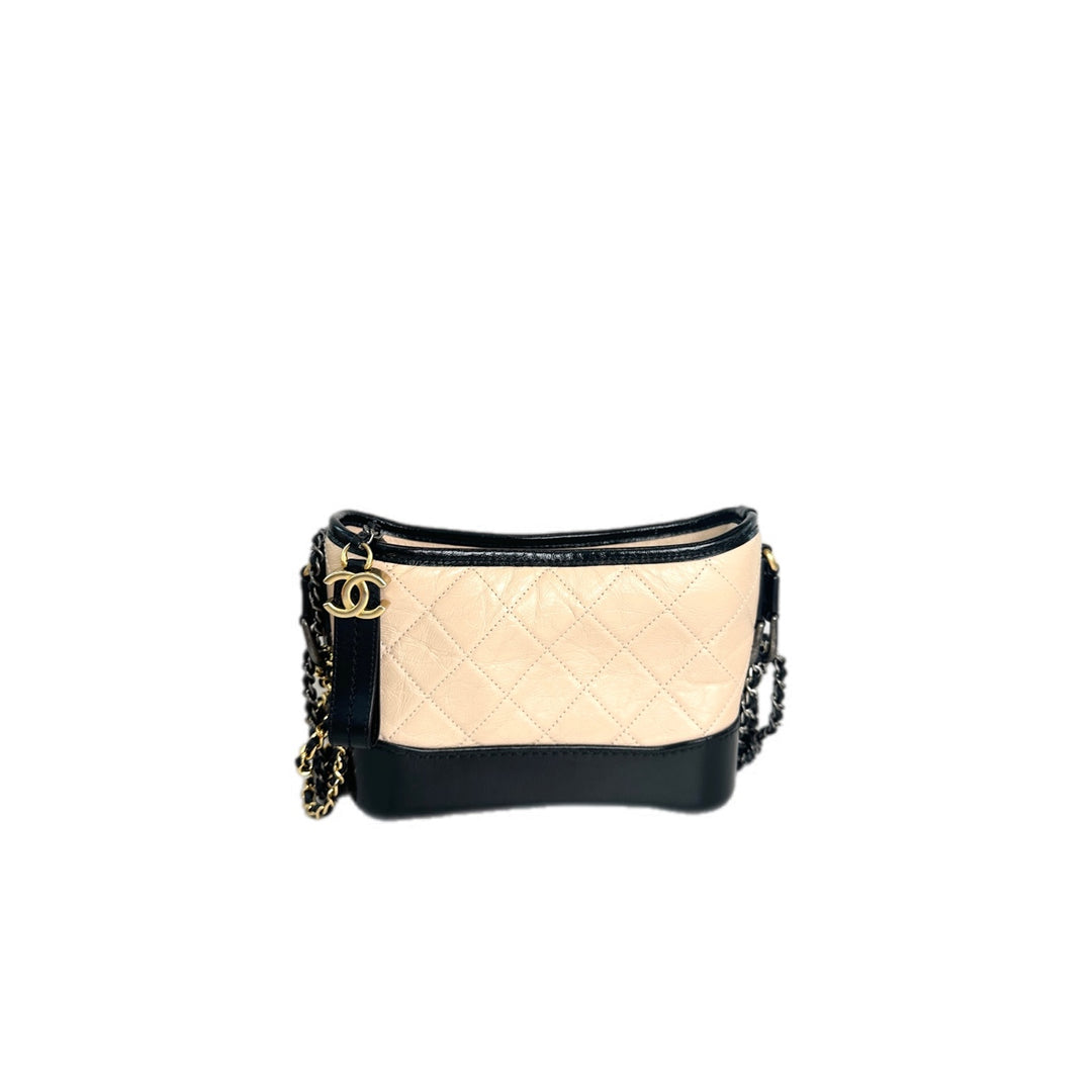 Chanel Gabrielle Small Nude And Black