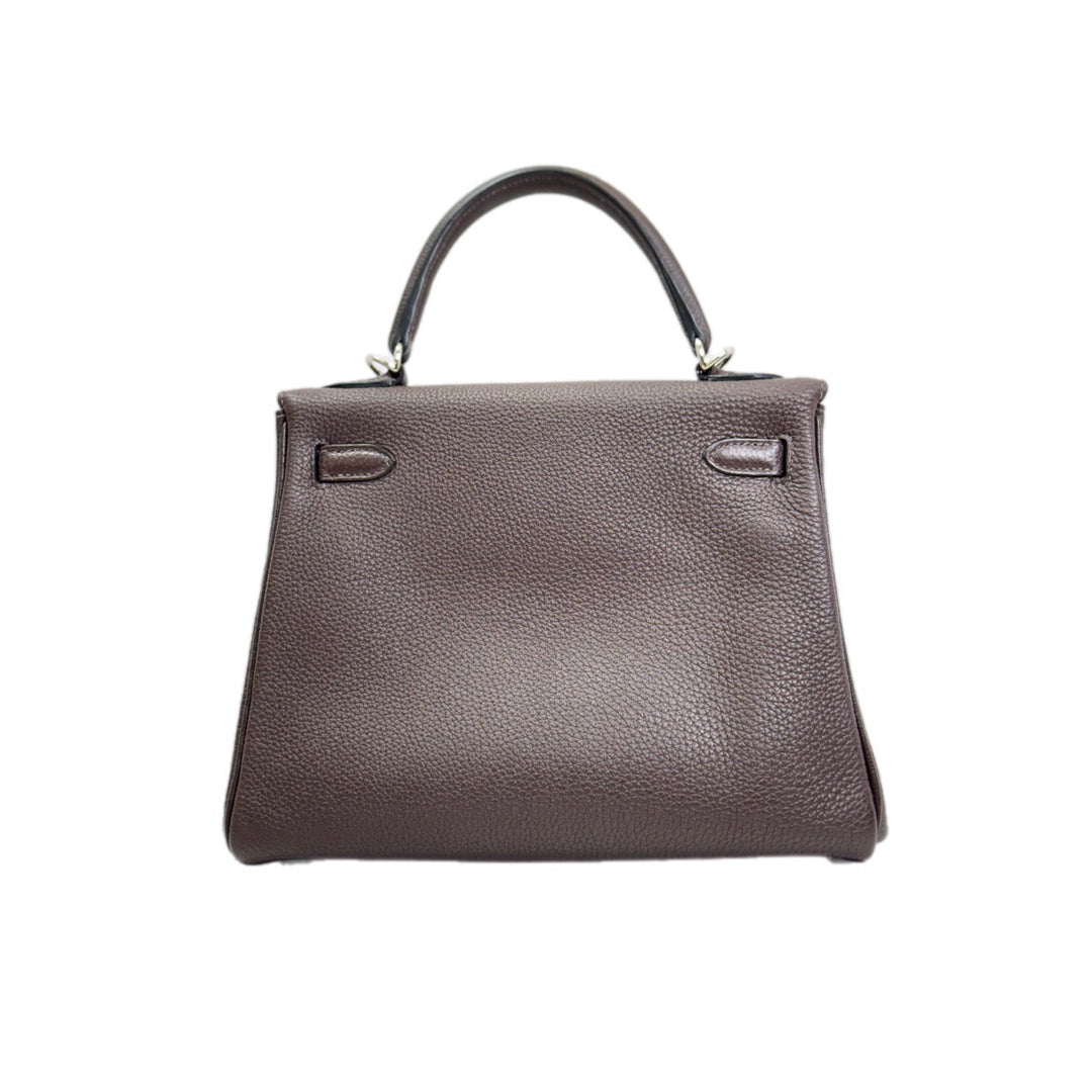 Hermes Kelly 25cm Togo Leather Ebene Color