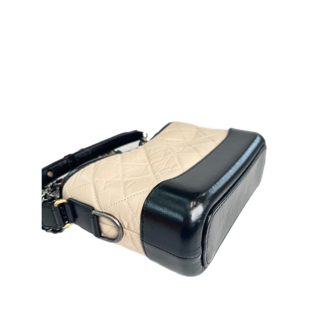 Chanel Gabrielle Small Nude And Black