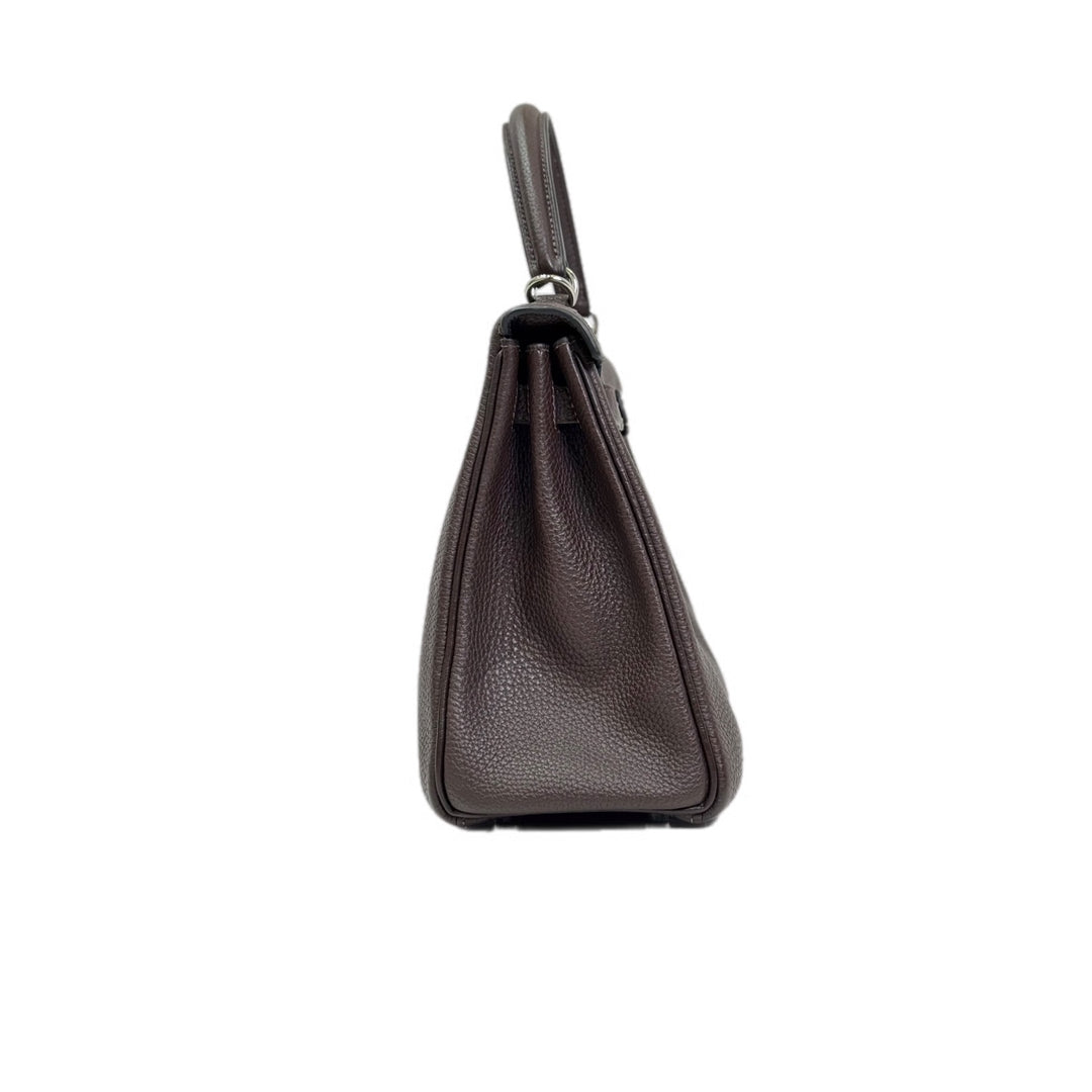 Hermes Kelly 25cm Togo Leather Ebene Color