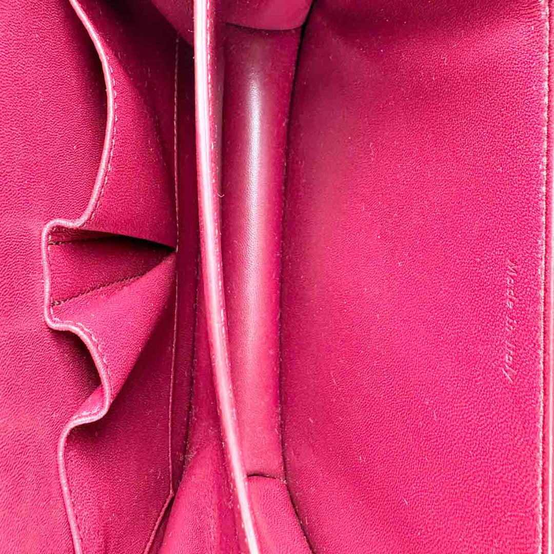 Celine Burgundy Medium Classic Box Bag