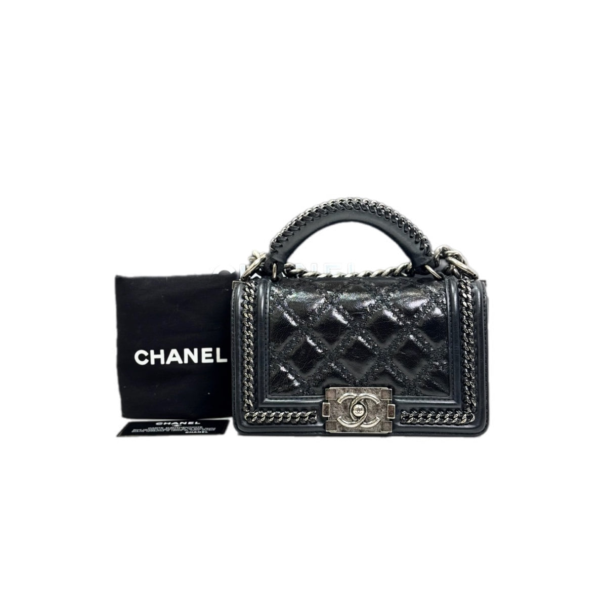 Chanel Leboy  Small Calfskin With Top Handle