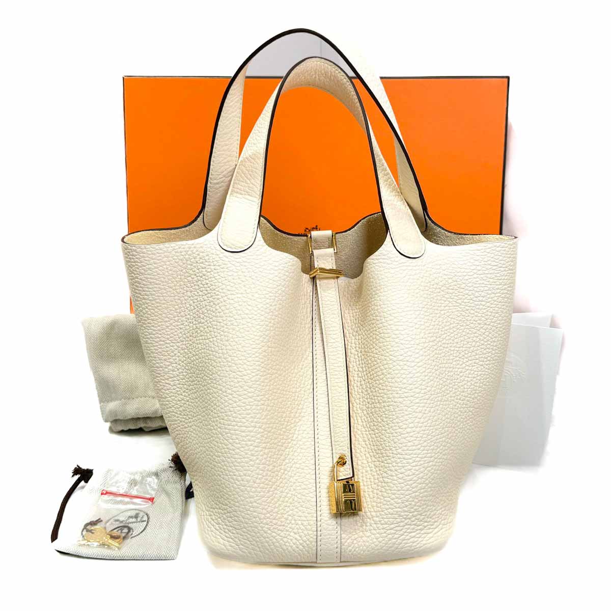 Hermes Picotin 22 TC Leather Nata Color