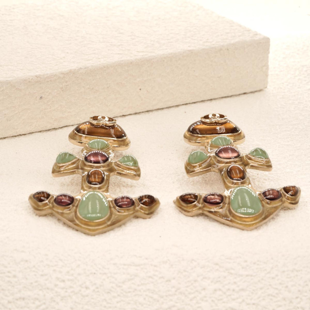 Chanel CC Resin Anchor Ear Clip