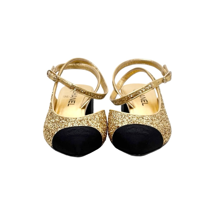 Chanel 21A Sling Back Shoes #38.5