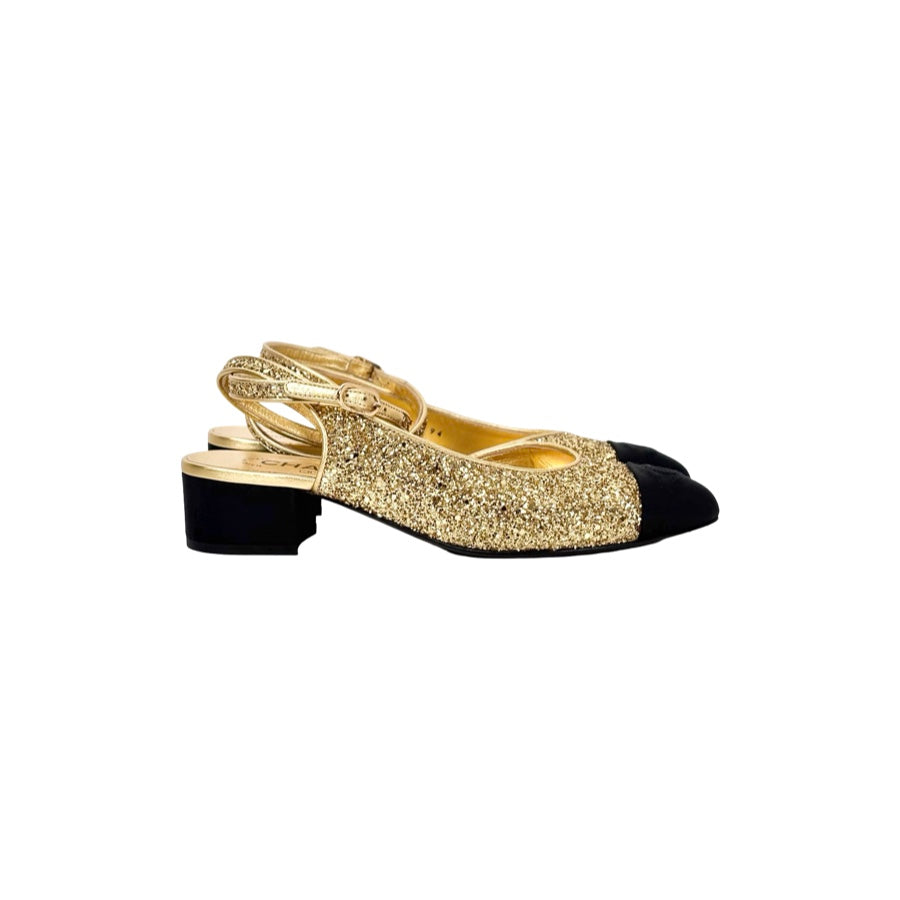 Chanel 21A Sling Back Shoes #38.5