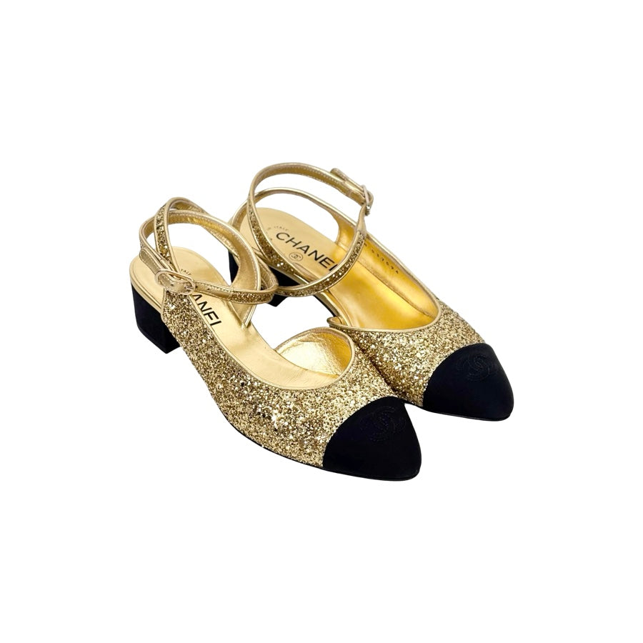 Chanel 21A Sling Back Shoes #38.5