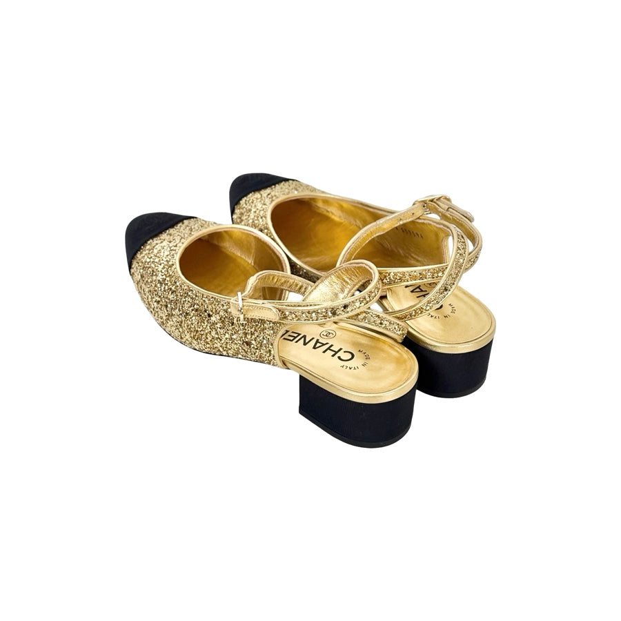 Chanel 21A Sling Back Shoes #38.5
