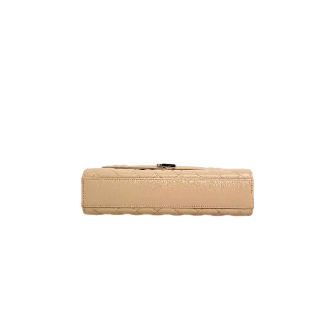 YSL Medium Dark Beige Envelope Bag