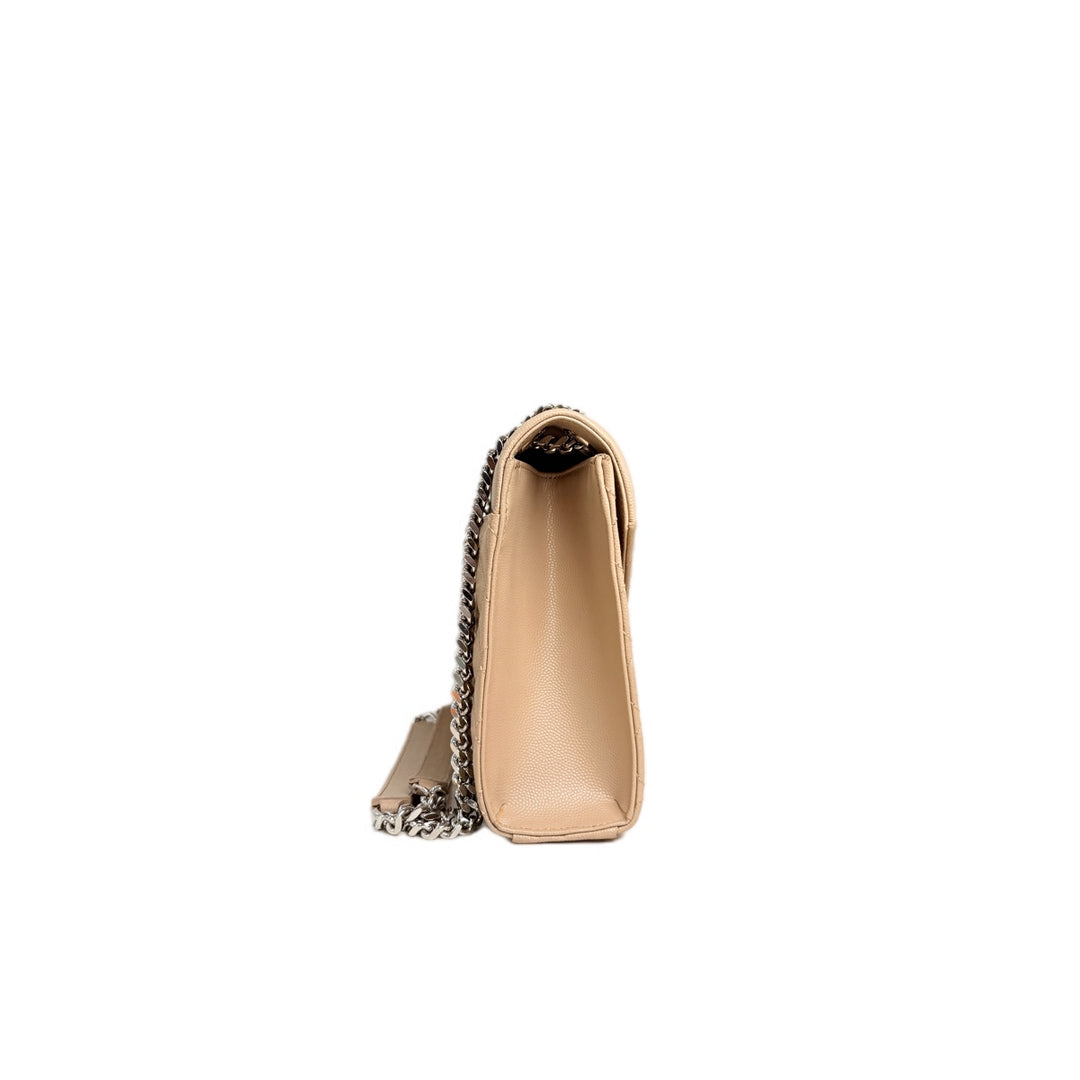 YSL Medium Dark Beige Envelope Bag